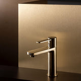 Roca Mono Basin Tap Brushed Brass Roca Targa Cold Start Mono Basin Mixer Tap