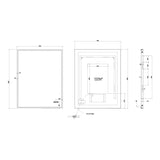 Crosswater Illuminated Mirror Crosswater MPRO LED Illuminated Rectangular Mirror