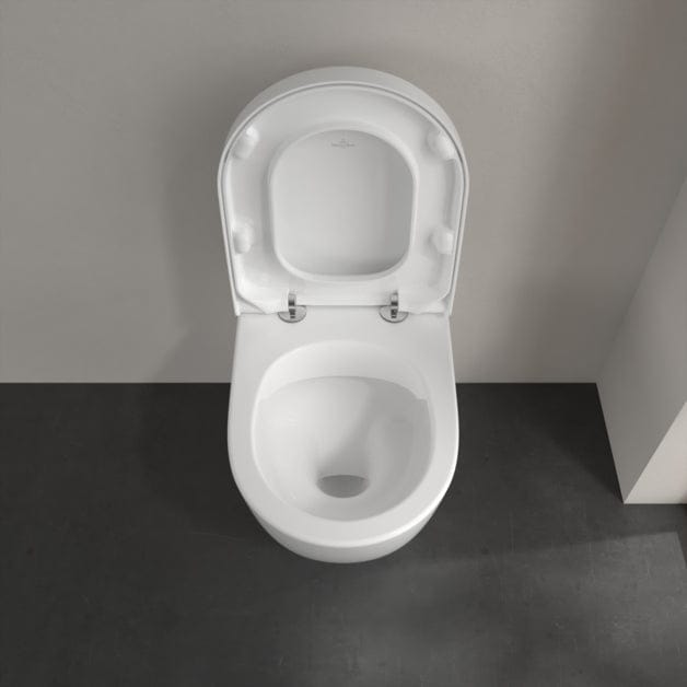 Villeroy & Boch Back to Wall Toilet Villeroy & Boch Subway 2.0 Rimless Back to Wall Toilet with Soft Close Seat