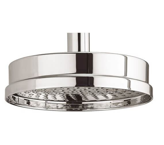 Crosswater Fixed Shower Head Crosswater MPRO Industrial 8" Fixed Round Shower Head in Chrome