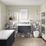Aquarius Bathrooms Wall Mounted Vanity Unit Aquarius Leighton 800mm Wall Mounted  One Drawer Vanity Unit with Basin