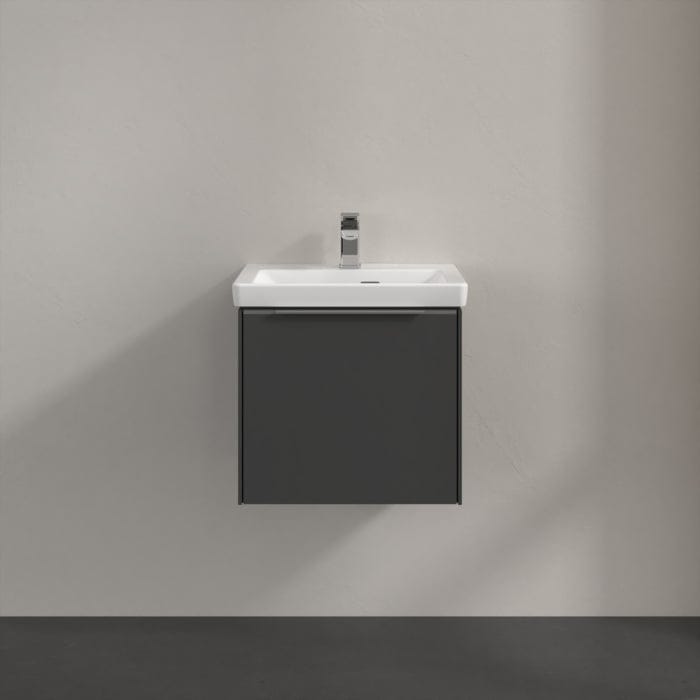 Villeroy & Boch Wall Mounted Vanity Unit Villeroy & Boch Subway 3.0 Wall Hung 500mm One Drawer Vanity Unit with Basin