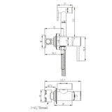 Saneux Douche Saneux Cos Douche Kit with Handset and Holder