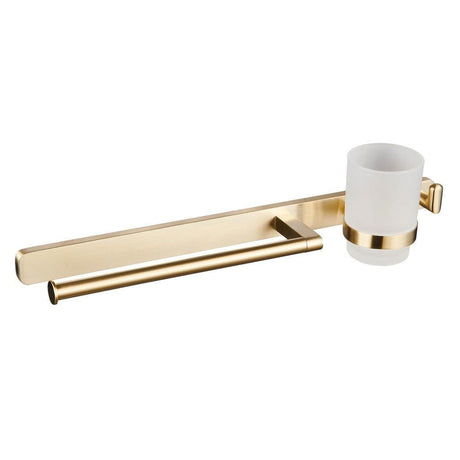 Aquarius Accessory Set Aquarius Auro Towel Ring, Hook and Tumbler Holder in Brushed Brass