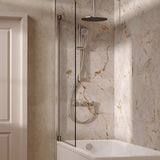 UK Bathroom Store Concealed Shower Set Crosswater Module Shower Set 7 - 3 Outlet with Riser Rail Kit, Overhead Shower and Overflow Bath Filler