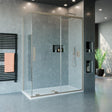 Crosswater Sliding Shower Door Brushed Stainless Steel / 900mm Crosswater Optix 10 Side Panel for Sliding Doors