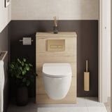 Crosswater WC Back To Wall Unit Nordic Oak Crosswater WC Unit - 545mm Wide