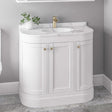 Eastbrook Floor Standing Vanity Unit Matt White / Polymarble Basin Eastbrook Hardwick Traditional 900mm Floor Standing Vanity Unit with Basin