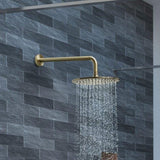 JTP Fixed Shower Head Brushed Brass JTP VOS Fixed Round Shower Head - 250mm