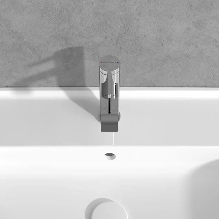 Villeroy & Boch Mono Basin Tap Villeroy & Boch Dawn Single Lever Basin Mixer Tap with Curved Spout