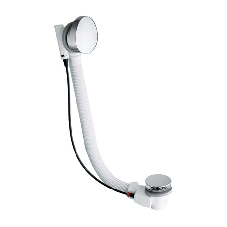 Crosswater Bath Waste Crosswater Waterdrop Shaped Bath Waste with Overflow in Chrome
