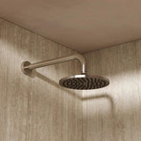 Crosswater Fixed Shower Head Brushed Nickel Crosswater MPRO 200mm Round Fixed Shower Head