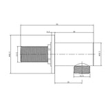 Imex Shower Brackets and Outlets Imex Round Wall Outlet Elbow