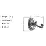 Smedbo Robe Hook Smedbo Villa Traditional Robe Hook