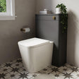 Saneux WC Back To Wall Unit Matte Anthracite Saneux Hyde WC Unit - 600mm Wide