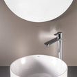 Roca Tall Basin Tap Chrome Roca Targa XL Tall Basin Mixer Tap with Cold Start