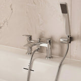 Crosswater Bath Mixer Crosswater Flow Bath Shower Mixer with Kit in Chrome