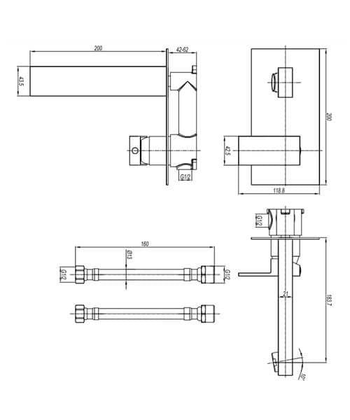 Crosswater Verge Mono Basin Mixer Tap