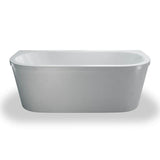 Britton Back To Wall Freestanding Bath Britton Saturn Back to Wall Freestanding Bath - 1700 x 750mm in White