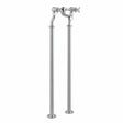 JTP Freestanding Bath Filler Chrome JTP Grosvenor Cross Freestanding Bath Shower Filler