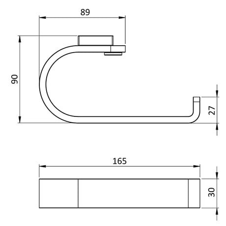 Crosswater Toilet Roll Holder Crosswater Velo Toilet Roll Holder