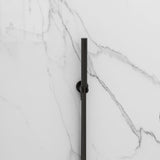 Imex Shower Handset Matt Black Imex Arco Pencil Shower Handset With Smooth Hose & Wall Outlet Elbow