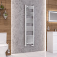 Eastbrook Ladder Rail Eastbrook Wendover Straight Vertical Heated Towel Rail - 1600 x 400mm - White