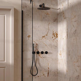UK Bathroom Store Concealed Shower Set Crosswater Module Shower Set 8 - 2 Outlet with Pencil Handset and Overhead Shower
