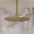 Crosswater Fixed Shower Head 300mm / Stainless Brushed Brass Effect Crosswater 3ONE6 Shower Head