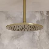 Crosswater Fixed Shower Head 300mm / Stainless Brushed Brass Effect Crosswater 3ONE6 Shower Head