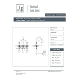 JTP 3 Tap Hole Basin Set JTP Grosvenor Cross 3 Hole Basin Mixer Tap with Swivel Spout and Pop Up Waste