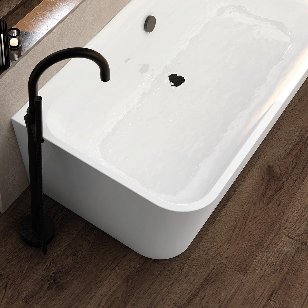 Imex Back to Wall Freestanding Baths Imex Ravine Back to Wall Freestanding Bath