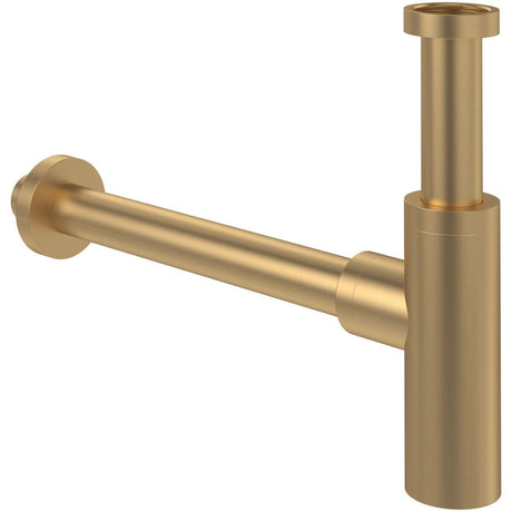 Villeroy and Boch Bottle Trap Brushed Gold Villeroy & Boch Universal Round Basin Bottle Trap
