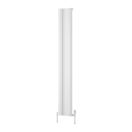 Reina Panel Radiator 1800 x 280mm / White Reina Gio Aluminium Vertical Single Panel Central Heating Radiator