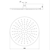 Crosswater Fixed Shower Head Crosswater 3ONE6 Shower Head