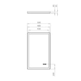 Crosswater Illuminated Mirror Crosswater Dune LED Illuminated Mirror - 500 x 800mm