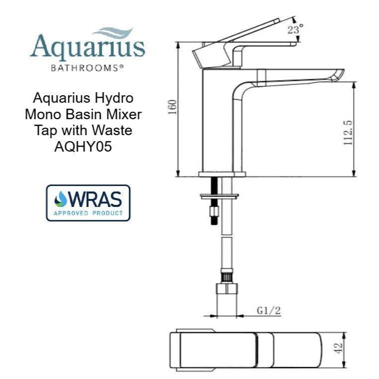 Aquarius Bathrooms Bath Shower Mixer Aquarius Hydro Complete Bath Brassware Pack with Basin Mixer, Bath and Shower Mixer