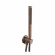 JTP Shower Handset Brushed Bronze JTP VOS Wall Mounted Designer Round Outlet with Shower Handset and Hose