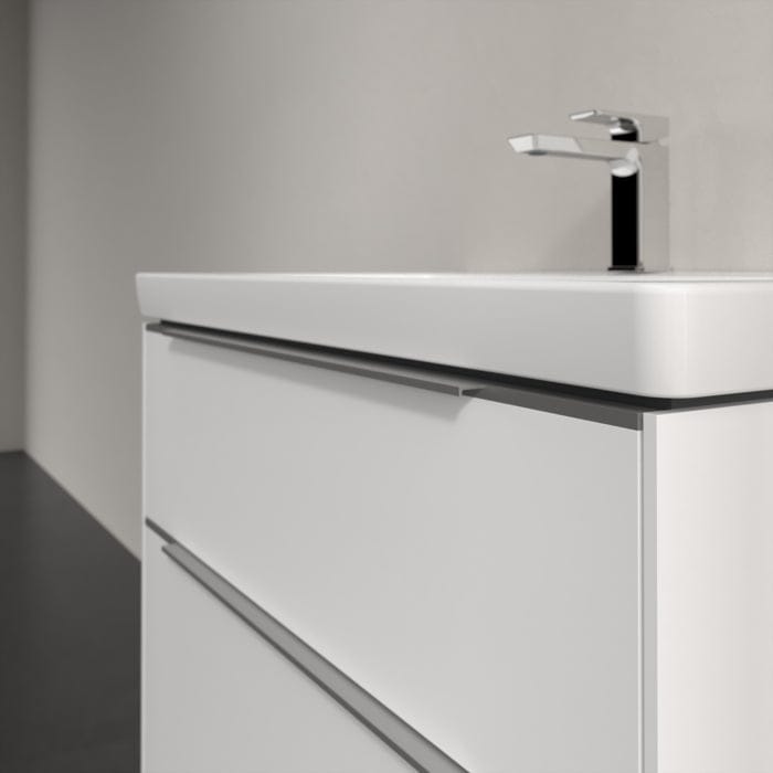 Villeroy & Boch Wall Mounted Vanity Unit Villeroy & Boch Subway 3.0 Wall Hung 800mm Two Drawer Vanity Unit with Basin