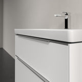 Villeroy & Boch Wall Mounted Vanity Unit Villeroy & Boch Subway 3.0 Wall Hung 800mm Two Drawer Vanity Unit with Basin