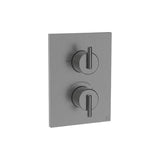 Crosswater Concealed Shower Valve Crosswater 3ONE6 Lever Crossbox 2 Outlet Multi-Flow Trimset