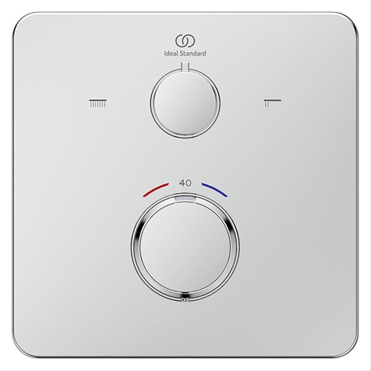 Ideal Standard Concealed Shower Valve Ideal Standard Ceratherm C25 2 Outlet Square Concealed Valve Trim-set