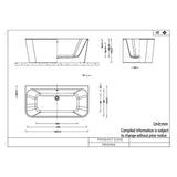 Imex Back to Wall Freestanding Baths Imex Ravine Back to Wall Freestanding Bath
