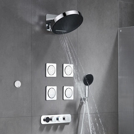 TED Fixed Shower Head TED Venn 370mm Fixed Shower Head with Blade Waterfall