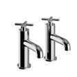 Heritage Pillar Bath Tap Heritage Salcombe Bath Pillar Taps (Pair) in Chrome
