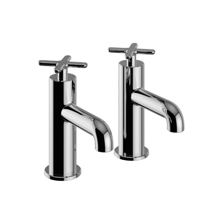 Heritage Pillar Bath Tap Heritage Salcombe Bath Pillar Taps (Pair) in Chrome