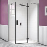 Merlyn Ionic Essence Frameless Hinged Shower Door and Inline Panel