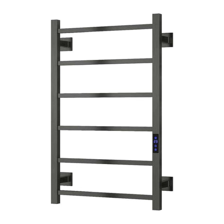 Reina Designer Towel Radiator 800 x 500mm / Gun Metal Reina Velino Dry Electric Designer Towel Radiator