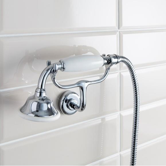 Crosswater Belgravia Thermostatic Shower Valve with Fixed Shower Head and Cradle in Chrome