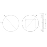 Crosswater Standard Mirror Crosswater Infinity Round Framed Mirror